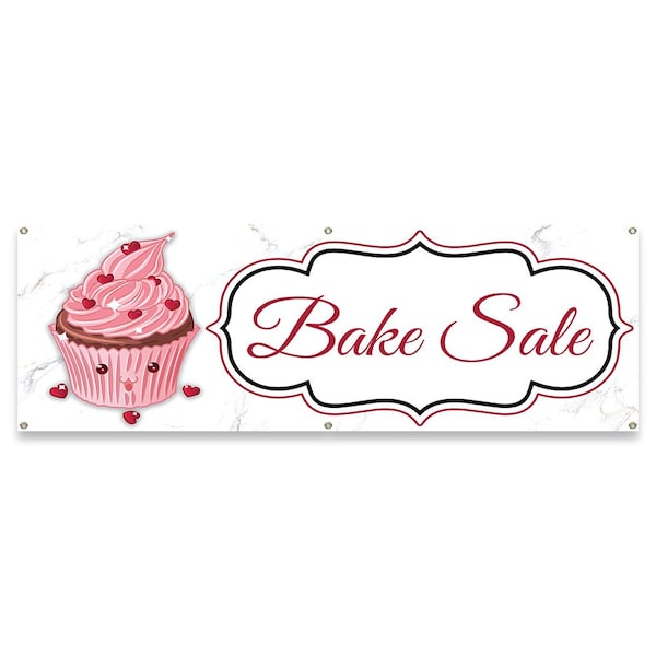 Signmission Bake Sale Banner Concession Stand Food Truck Single Sided B-72-30012 - main